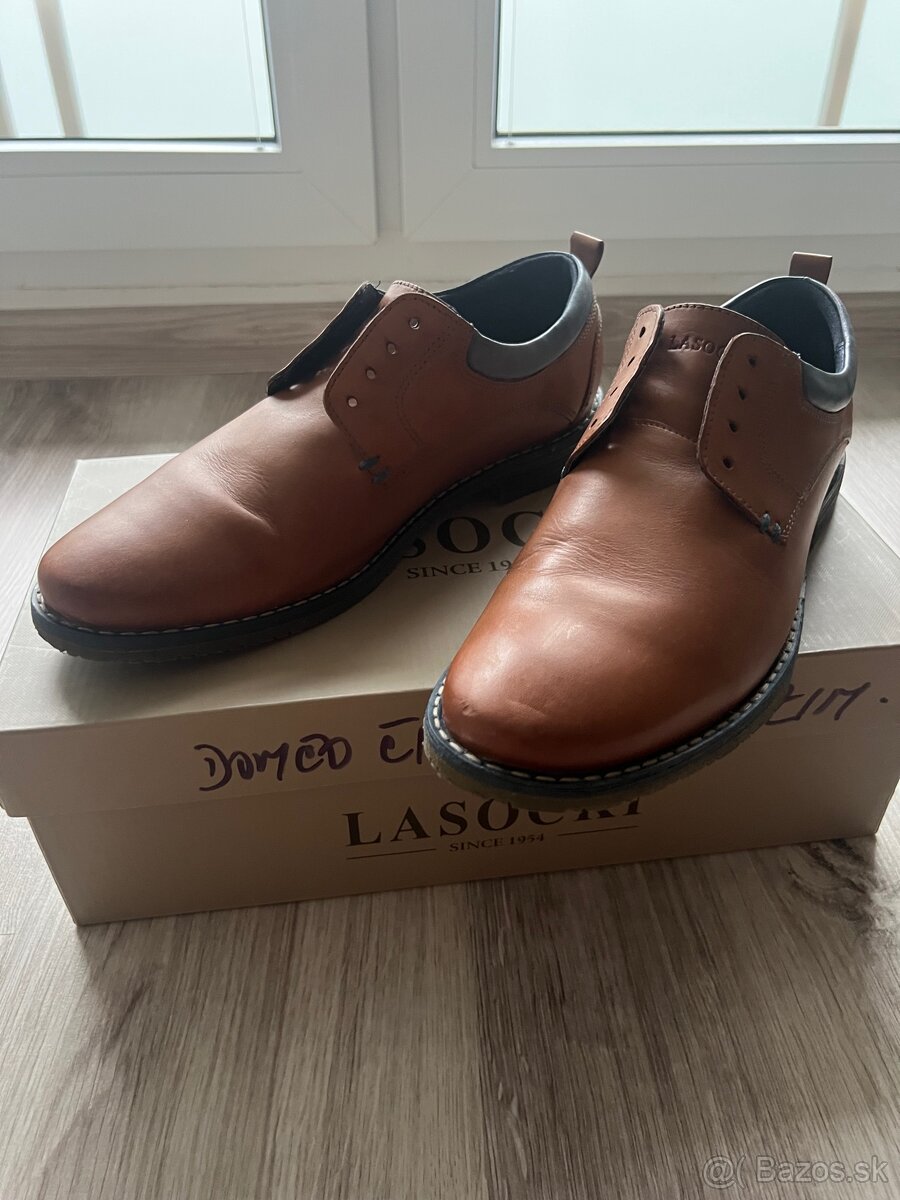 Pánske kožené poltopánky Lasocki for Men MB-STEVEN-02 – hned - 2