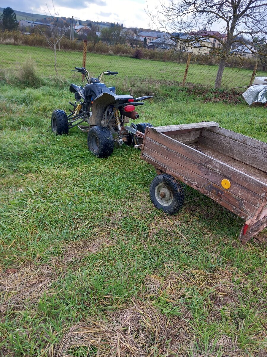 Predám atv 150cm3 spolu s vozíkom - 2