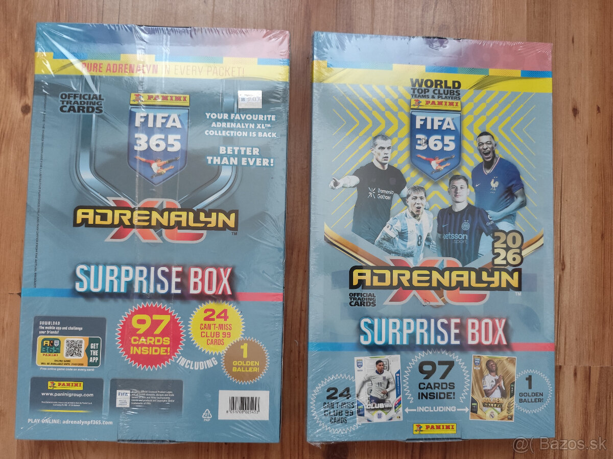 Futbalové kartičky FIFA 365 2026 - adventný kalendár - 2
