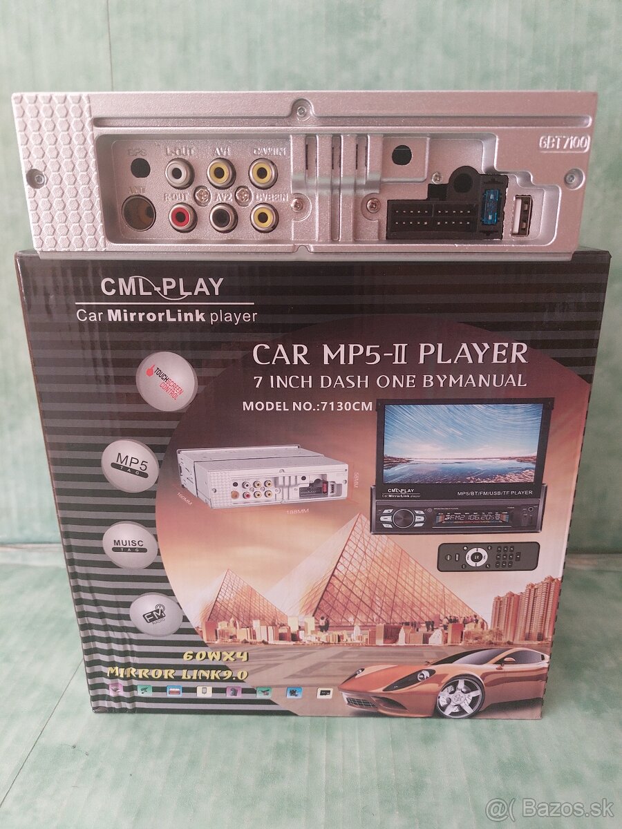 AUTORADIO S VYSUVNYM DISPLEJOM-Bluetooth - - 2