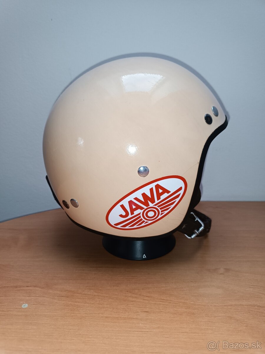 Stará přilba, helma, bílá - Jawa - 2