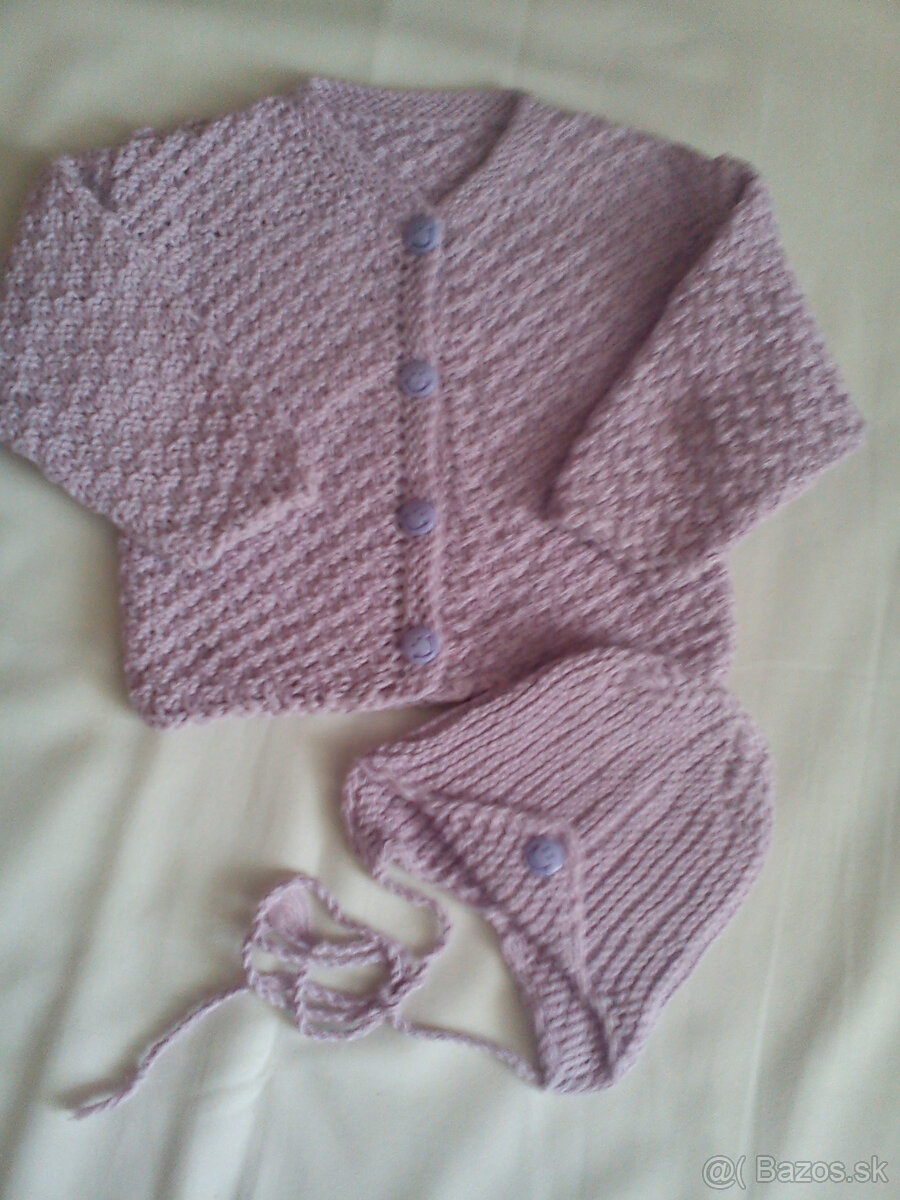 svetrík+čiapočka pre kojenca - 2
