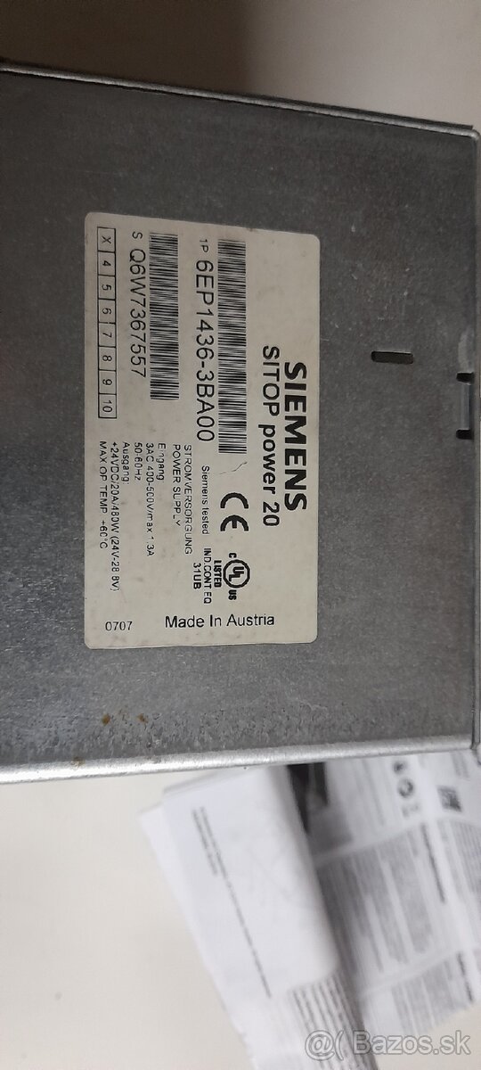 Siemens zdroj 24V 20A - 2