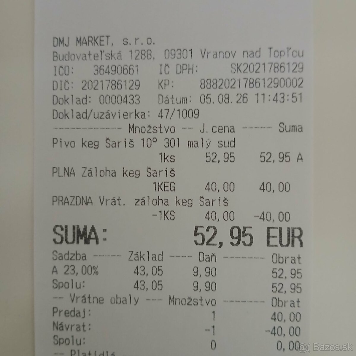 Pivo 10ka šariš - 2