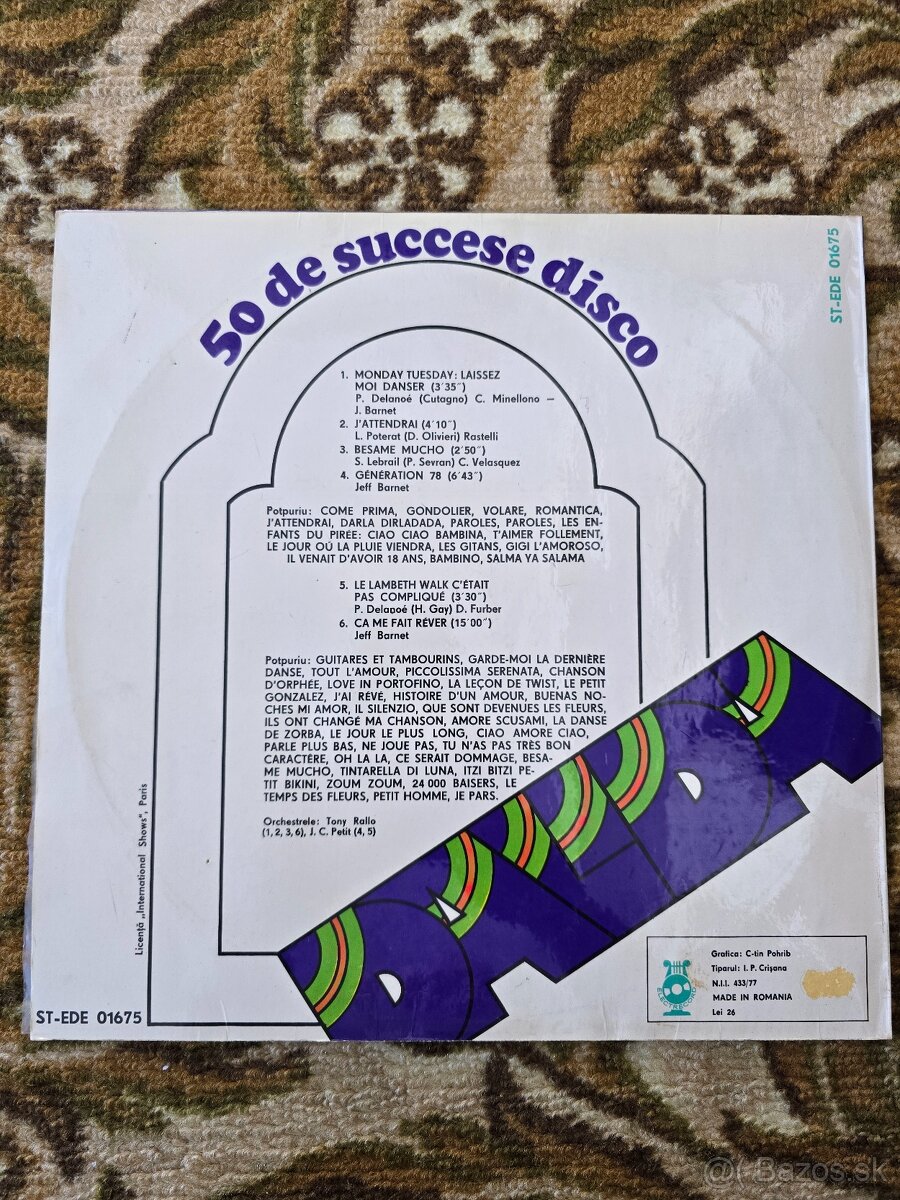 LP platna Dalida- 50 de succese disko - 2