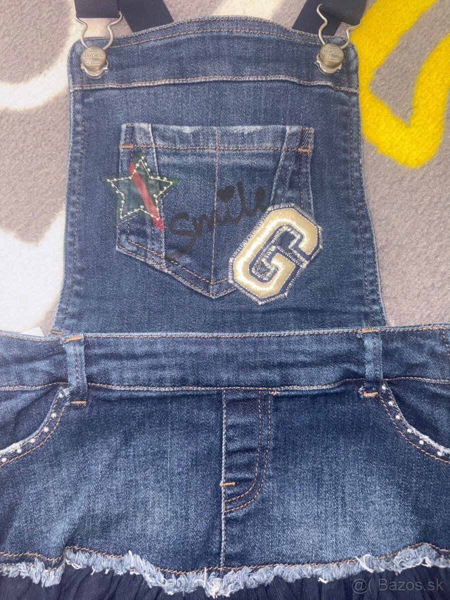 Šaty rifľové Mayoral v.110 top stav - 2