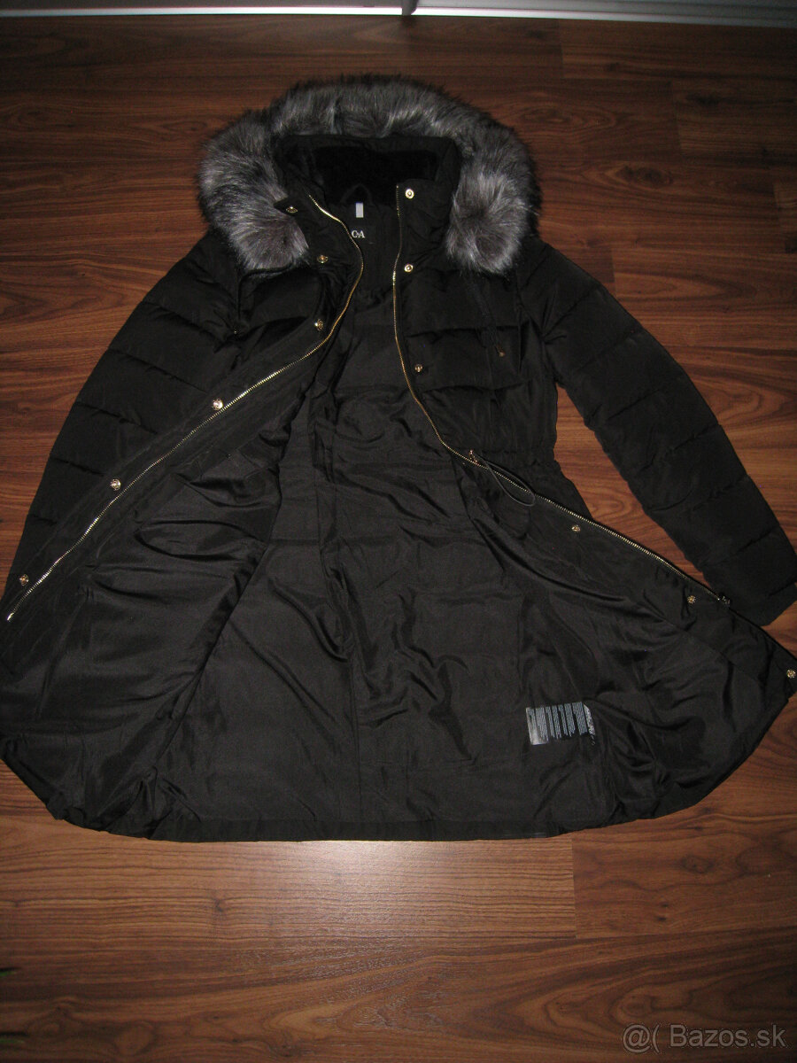 Dámska zimná dlhá bunda/kabát, C&A, veľ. 40 - 2