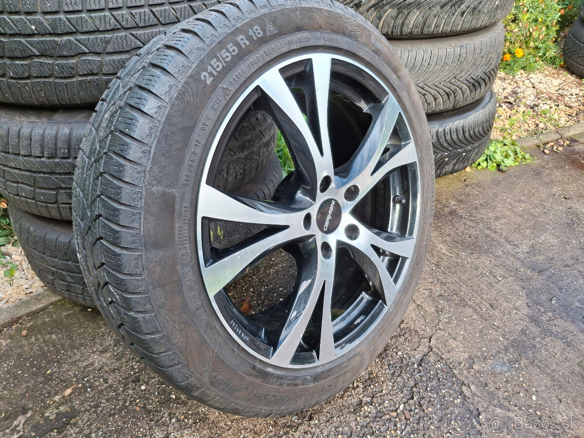 hliníkové disky na Mazdu CX3 18" 5x114,3 aj pneu 215/55 r18 - 2