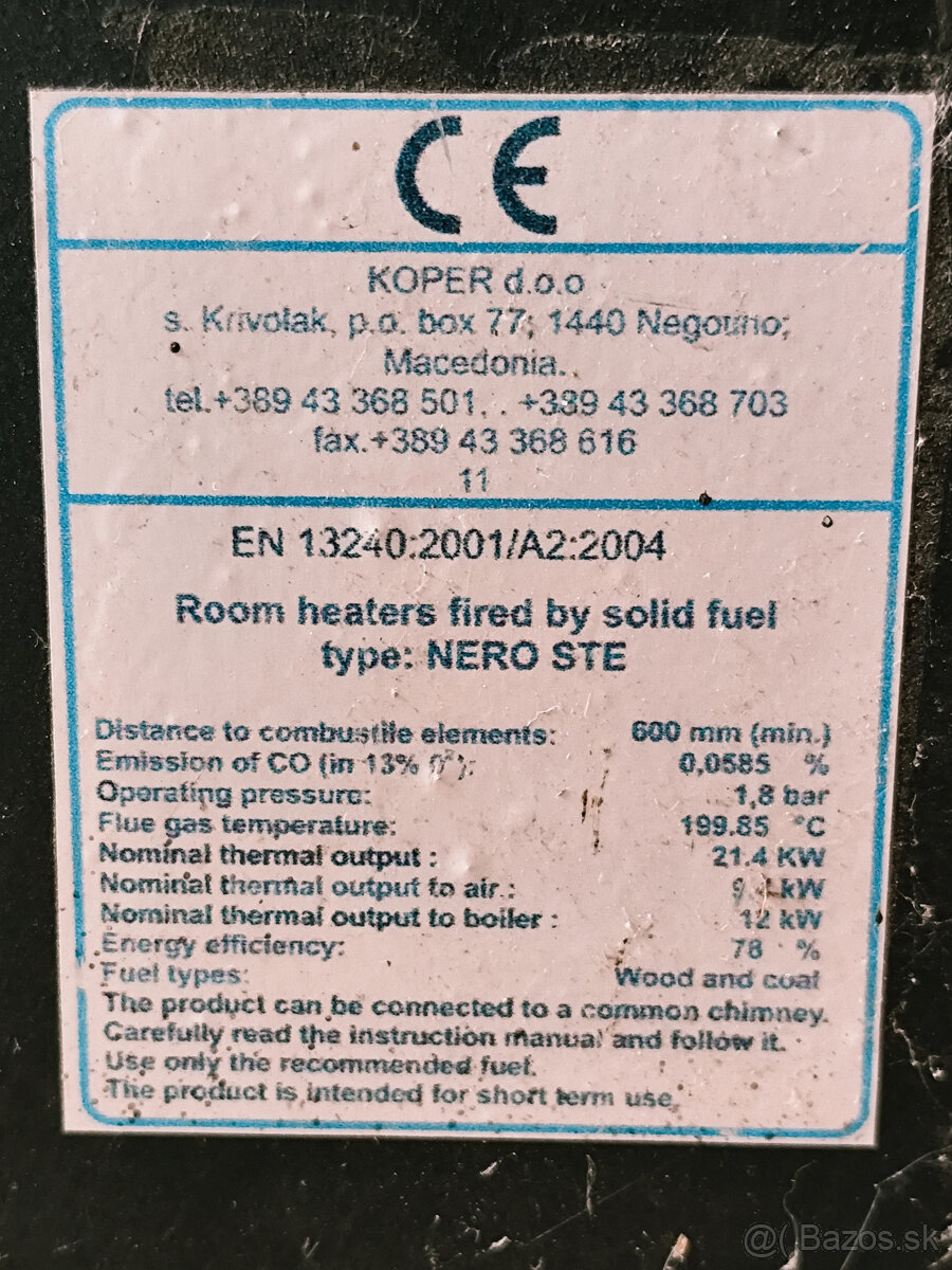 Výkonné krbové kachle s výmenníkom - 21kW - 2