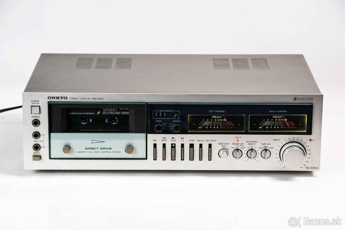 ONKYO TA-2050 / strieborný japonský direct drive tapedeck - 2