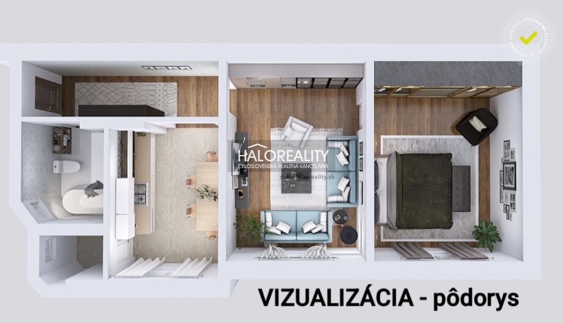 HALO reality - Predaj, dvojizbový byt Bratislava Nové Mesto, - 2