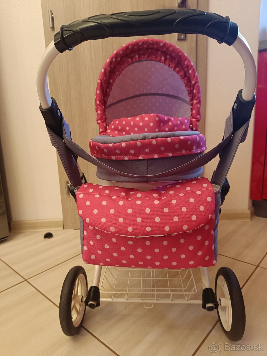 Kočík pre bábiku + rôzne doplnky - 2