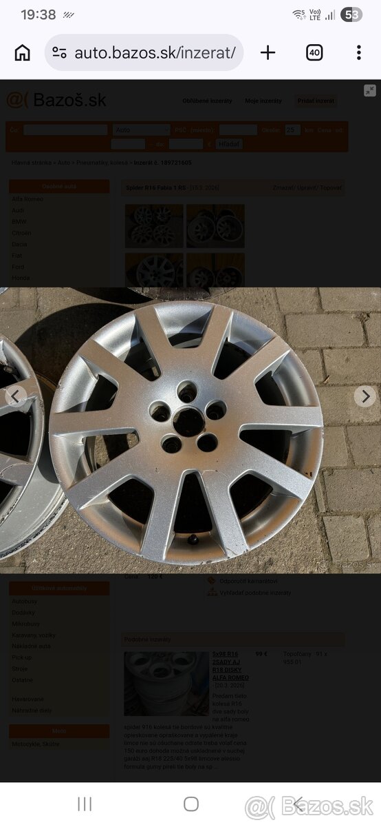 Spider 5x100 r16 - 2