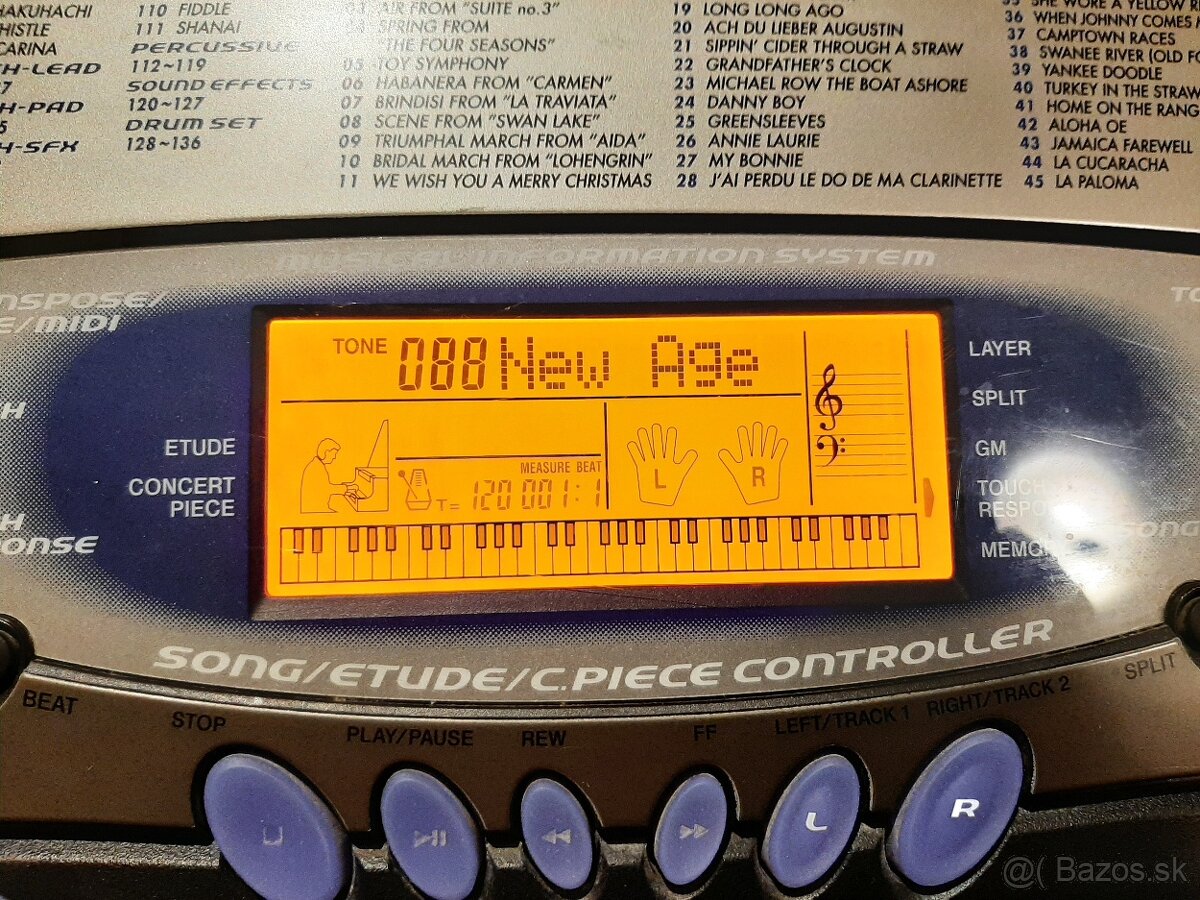 Klavesy casio, keyboard - 2