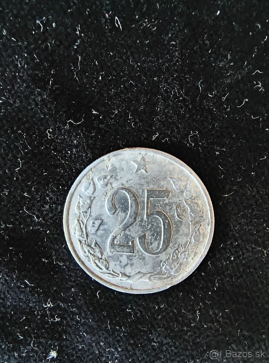 ČESKOSLOVENSKÉ MINCE: VZÁCNY 25h-1964 - 2