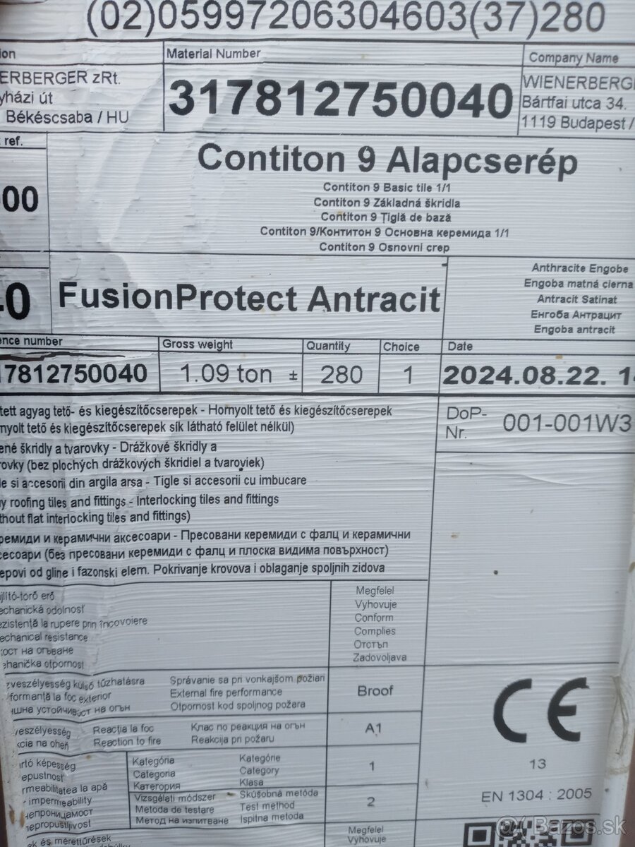 Škridla Tondach Contiton 9 antracit plus odkvapový systém - 2