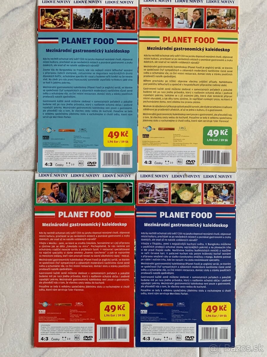 Predám gastronomické DVD Planet food - 2