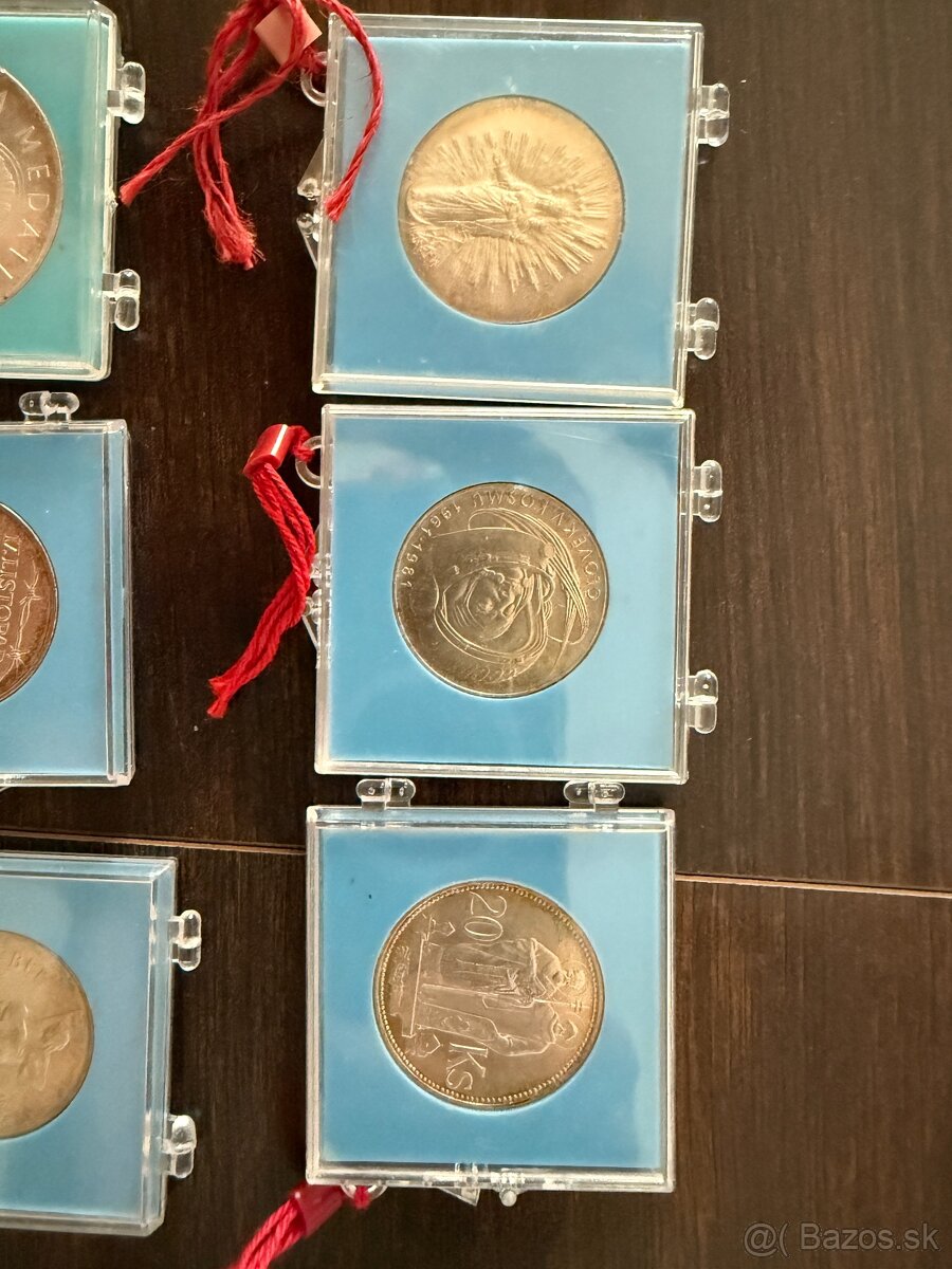 strieborne mince prof - 2