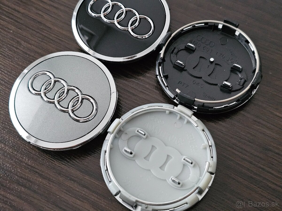 Audi stredové krytky 61mm - 2