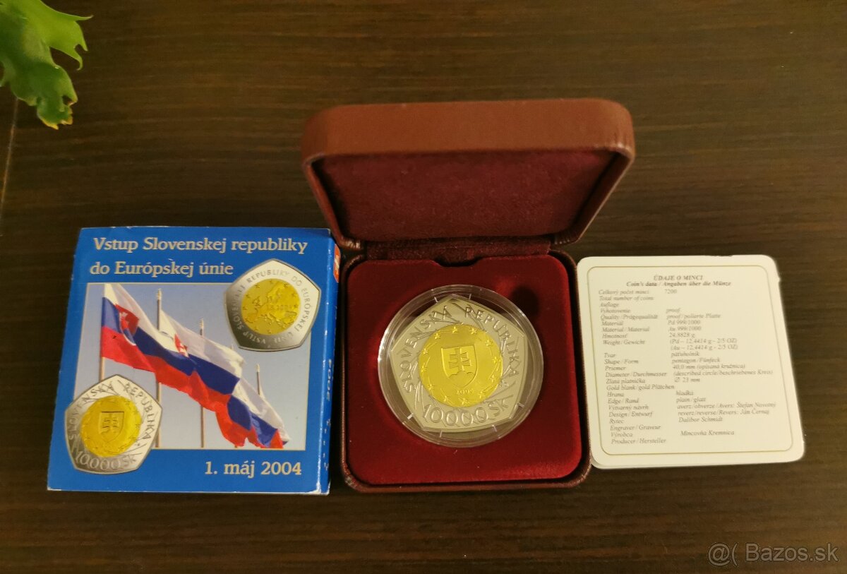 Predém SK mince nominal 5000,-SK -zlate - 2