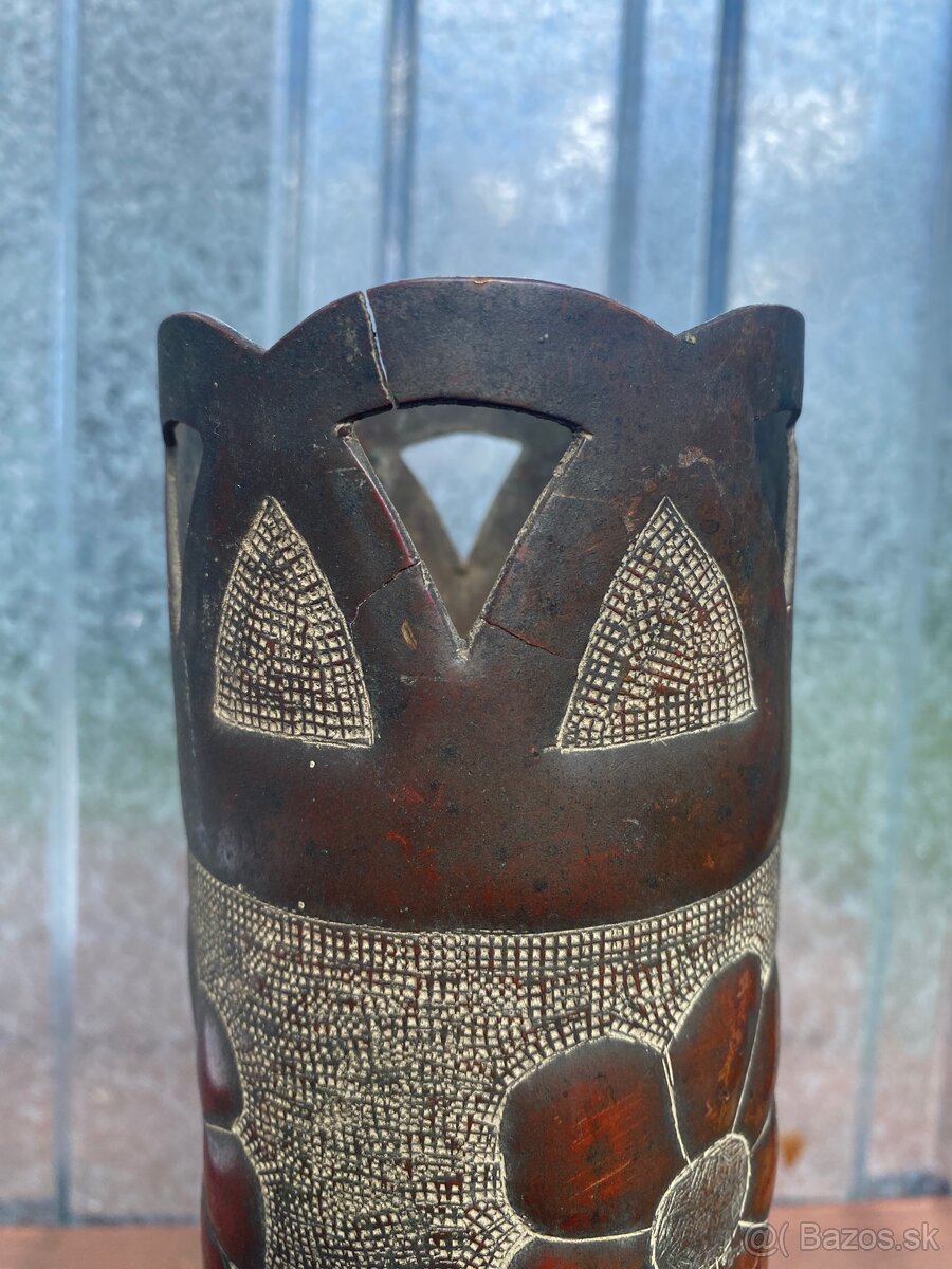 Tepaná nábojnica, výška 31 cm - 2