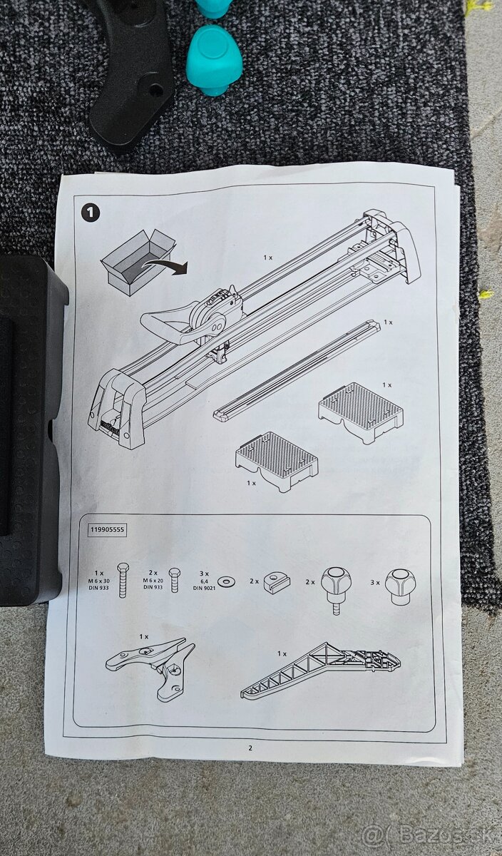 Rezačka na obklady TC 670 Expert, wolfcraft - 2