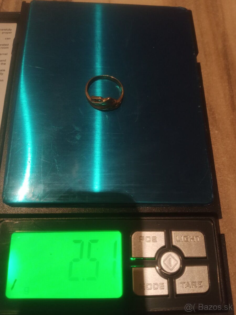 Prsteň žlté obrúčky biele zlato - 2