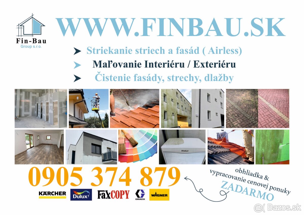 Čistenie a maľovanie fasády. Maľovanie interiéru - 2