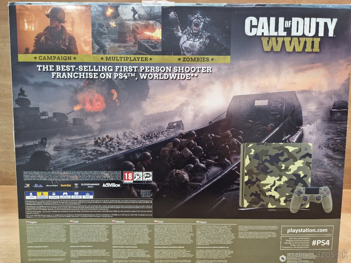Predám PS 4 limitovaná edícia Call of Duty WWII - 2