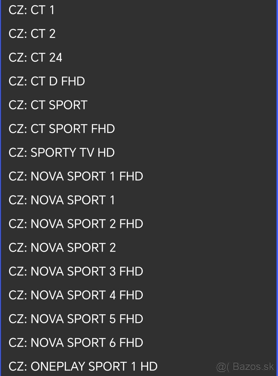 IPTV televize + Sportovní programy - 2