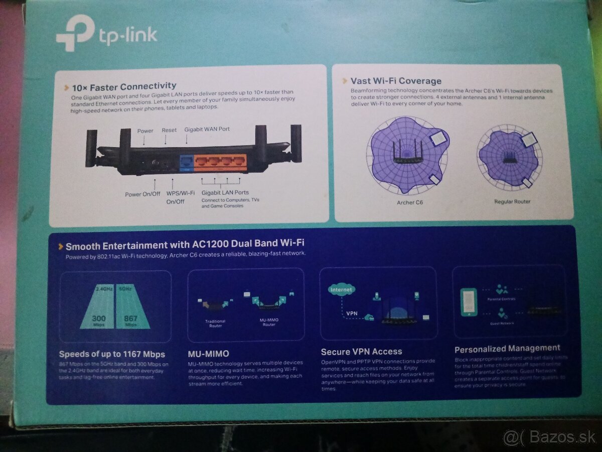TP-LINK Archer A6 AC1200 - 2