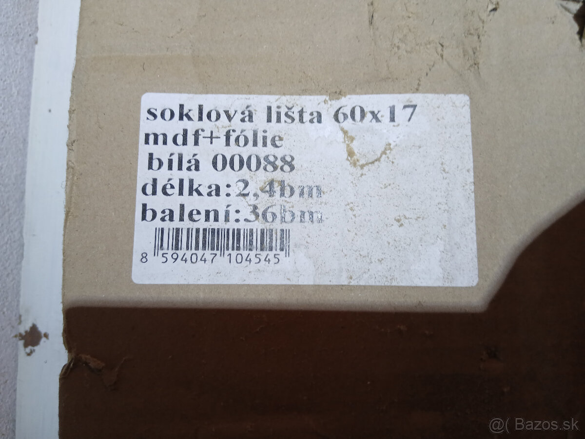 Lišta soklová biela - 2