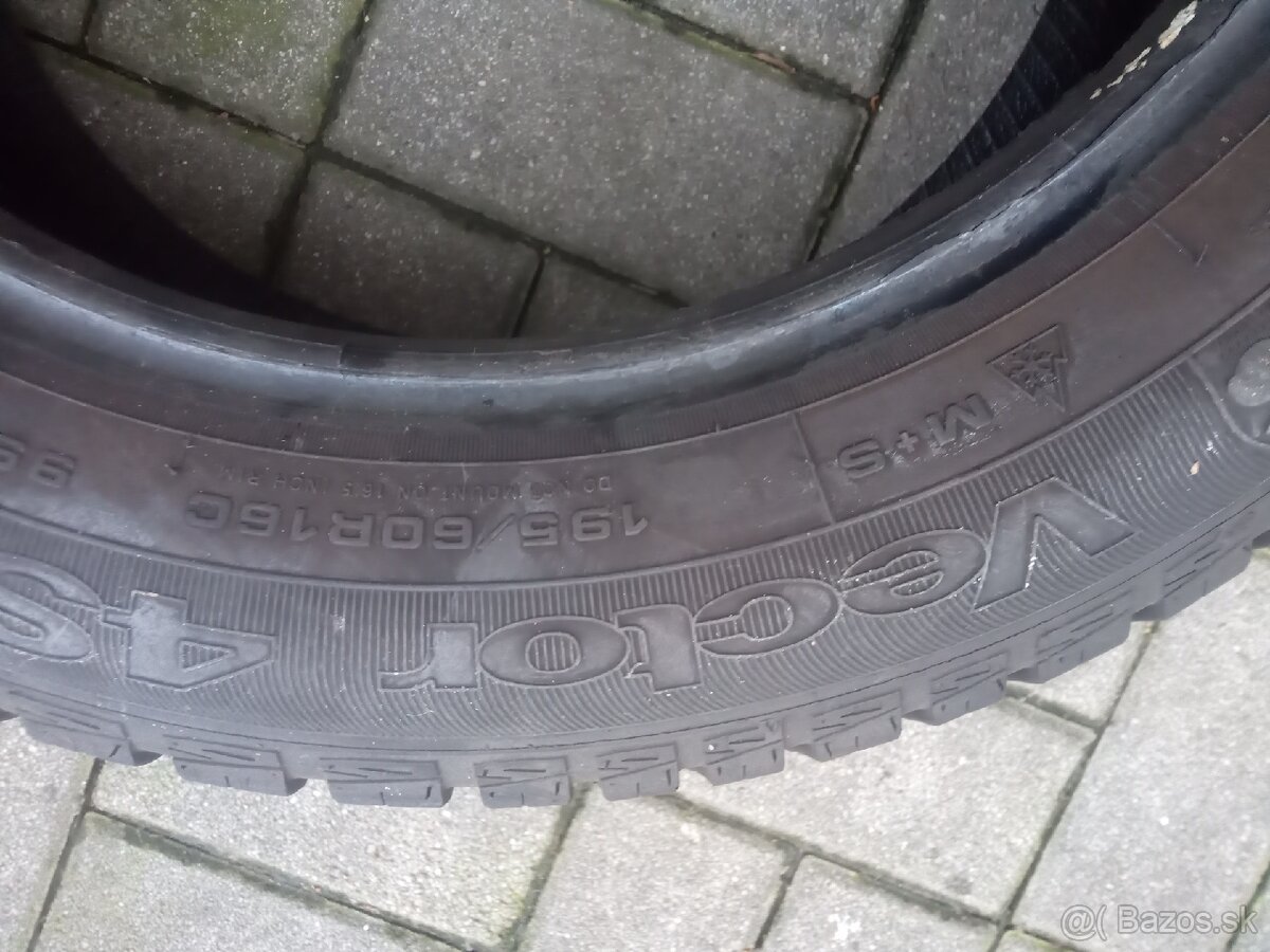 Zadarmo 1x pneu celorocna, 195/60 - 2