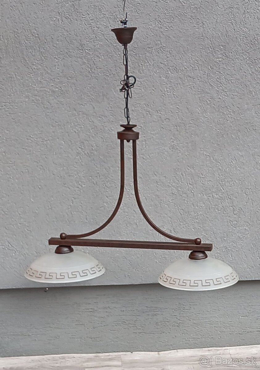 Luster rustikálny klasický dvoj ramenný. - 2