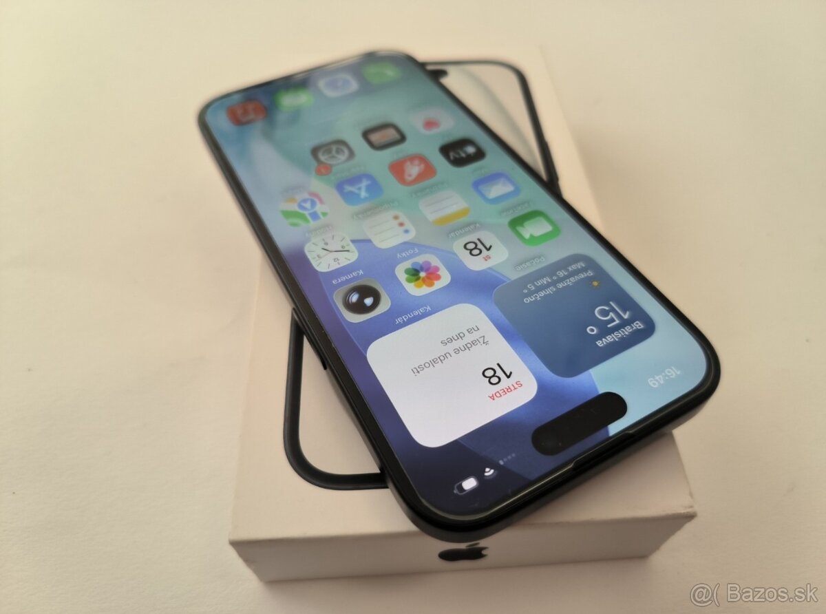 apple iphone 15 256gb Midnight / Batéria 85% - 2