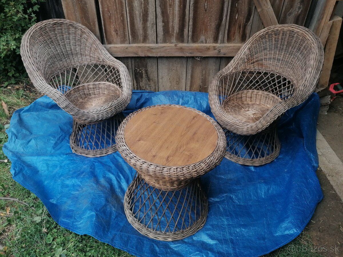 Predám ratanový nábytok- sedenie - 2