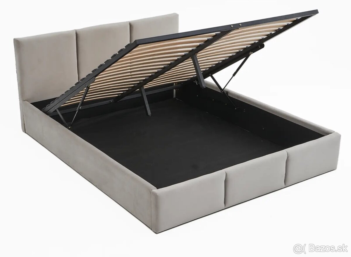 Čalúnená posteľ s úložným priestorom 160x200 - 2