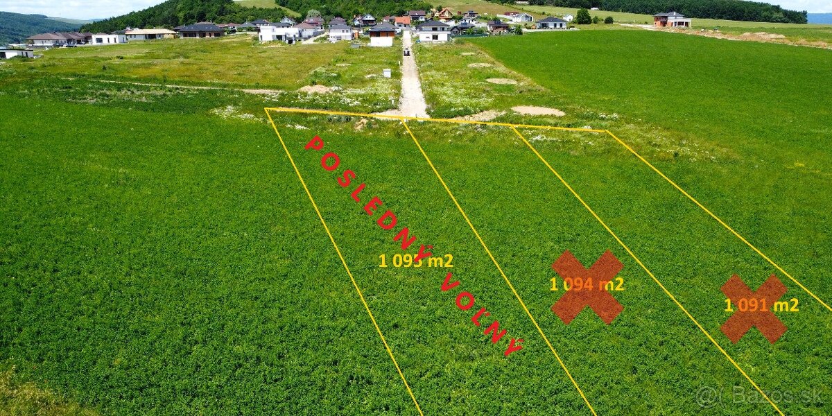 Rovinatý pozemok s prípojkami_1095m2_Svinia nová časť - 2