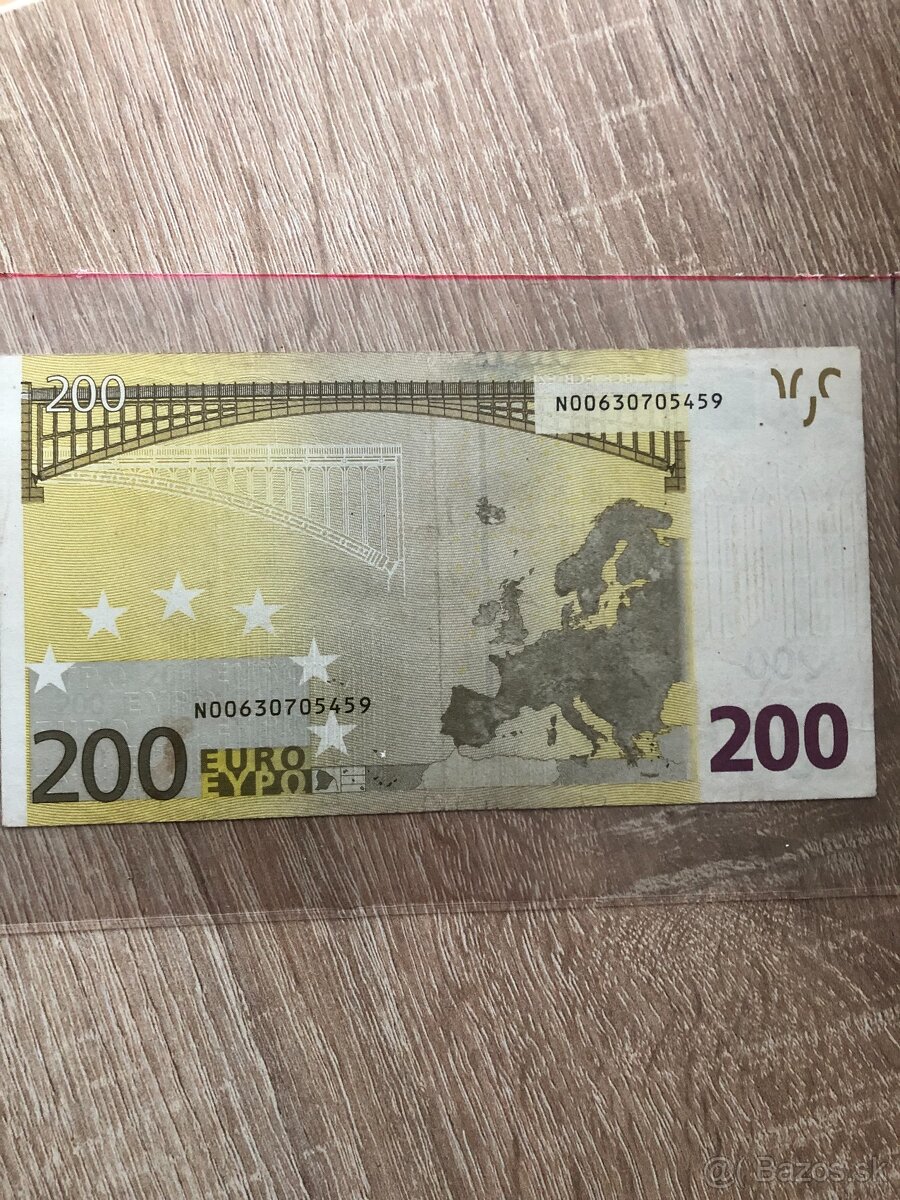 predám bankovky 200,500 a 20 € - 2