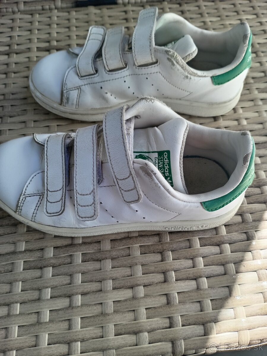 Predám detské kožené botasky adidas - 2
