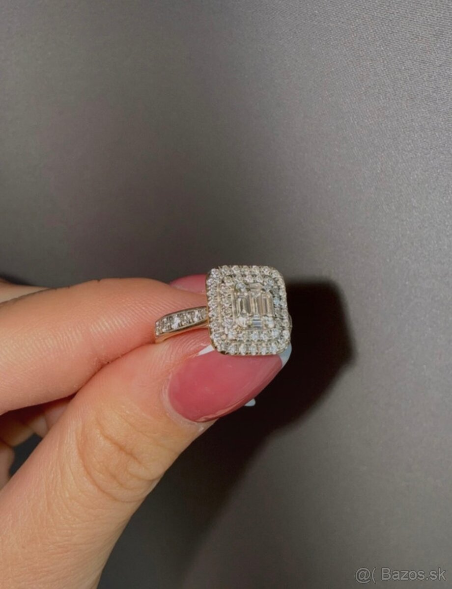 Diamantový prsteň 0,74ct - 2