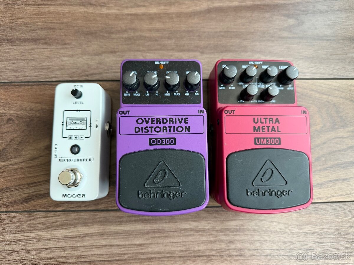 Gitarové pedále - efekty a looper - 2