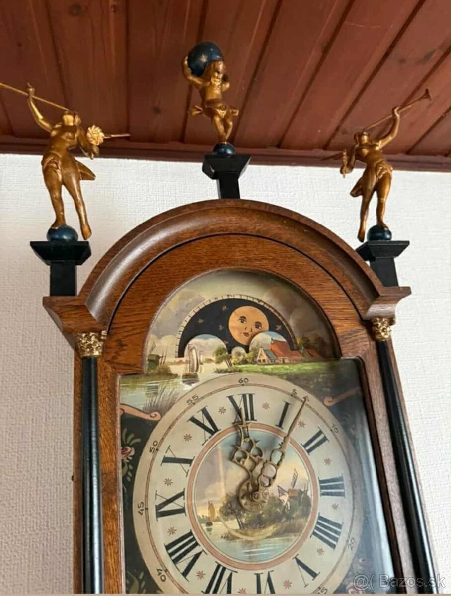 Original Holandske hodiny s budíkom - 2