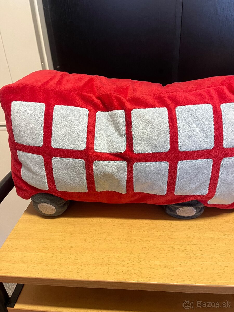 Plyšový detsky vankúšik autobus + lev - 2