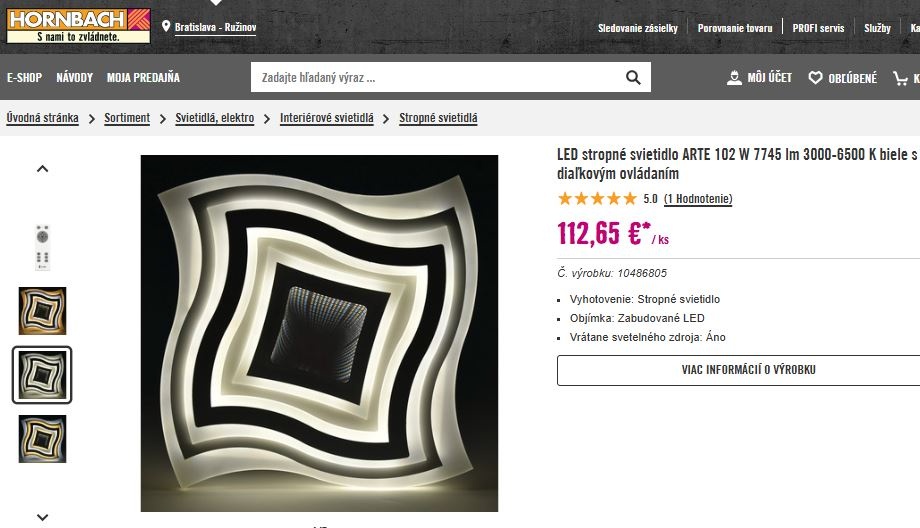 Stropné svietidlo - 2