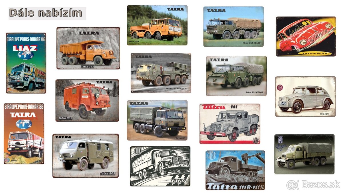 plechová cedule - Tatra 813 RM-70 GRAD (ČSLA) - 2