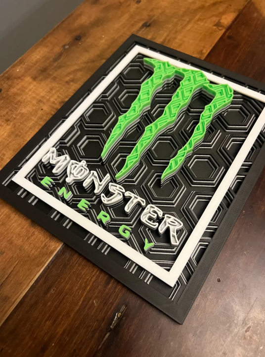 Mozaikový obraz Monster Energy. - 2