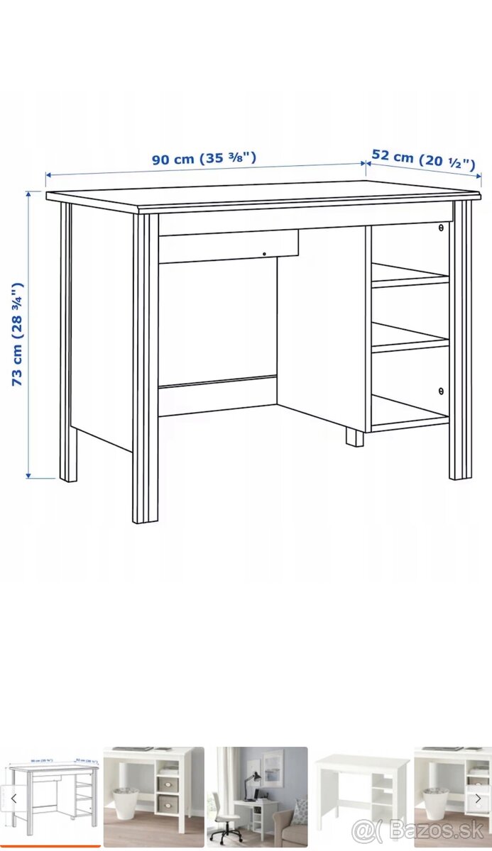Písací stôl Ikea 90cm - 2