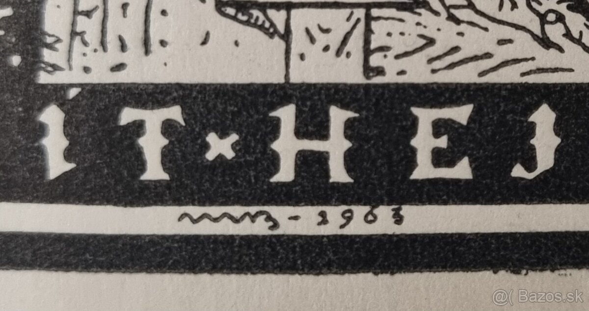 Martin Benka - ex libris- predám. - 2