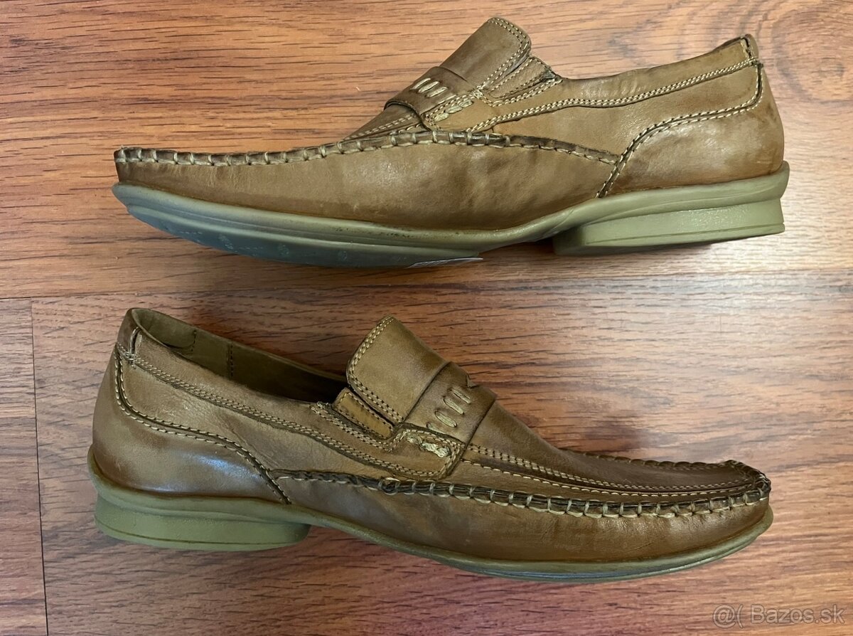 Pánske kožené mokasíny zn. Lasocki (veľkosť 41) - 2